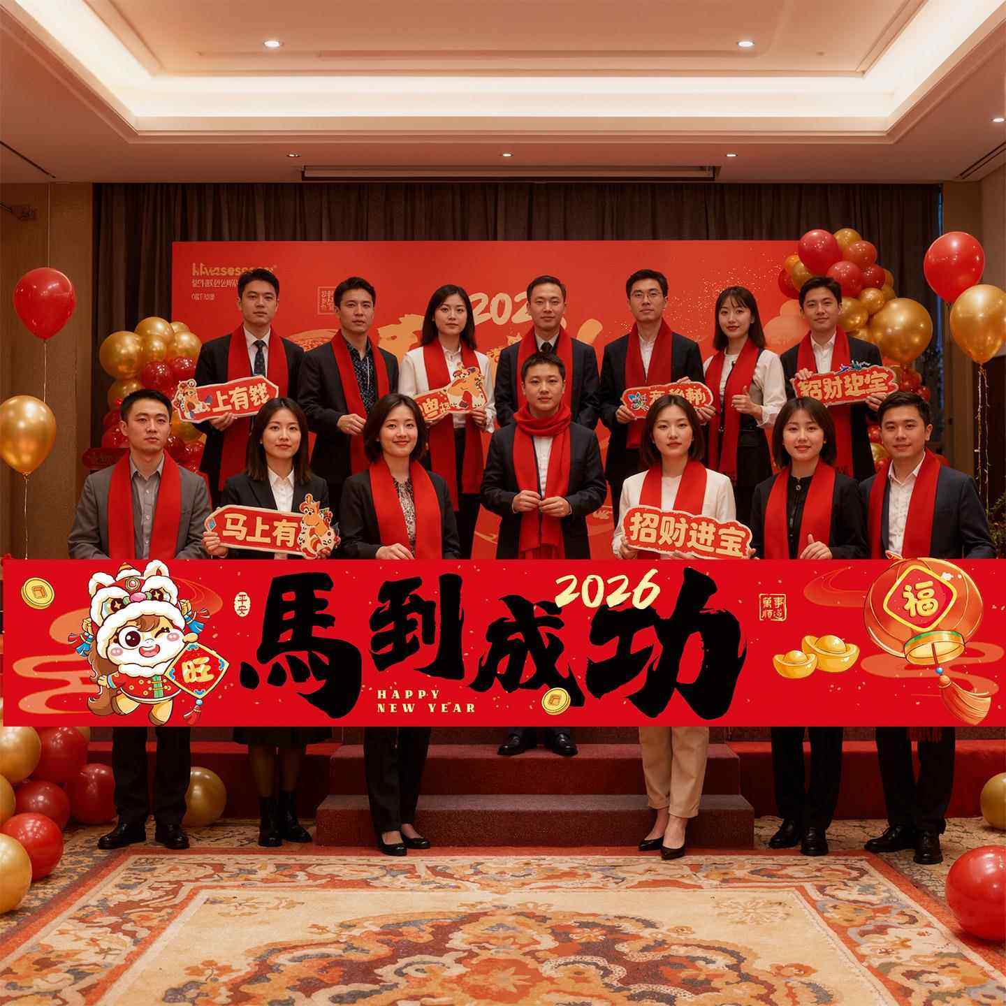 2026马年年会活动横幅新年装饰新款商场店铺条幅公司场景氛围布置,节庆用品/礼品,装扮布置套餐,淘宝优惠券,粉丝福利购,淘宝优惠卷