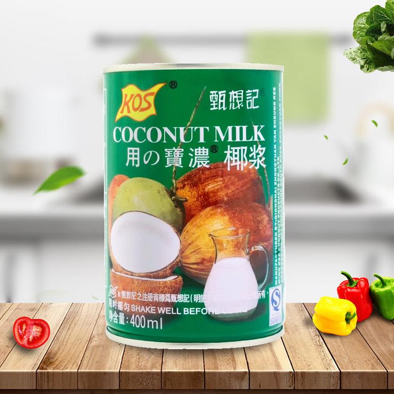 科斯高达镇香记椰奶400ml*6罐海南椰汁椰奶西米甜品烘焙配料