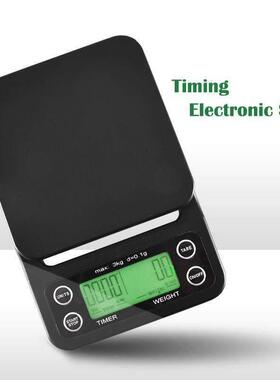 3kg/0.1g coffee timer electronic scale智能计时咖啡秤