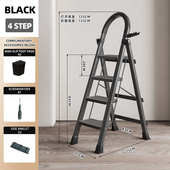人字梯子家用拆叠梯波浪踏板伸缩梯室内加宽加厚四步爬梯批发