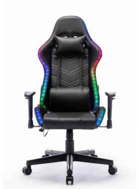 新款28286黑高级时尚竞电椅可全灯加带