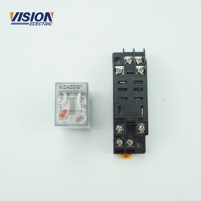 小型中间继电器PTF08A 8针 220V带底座