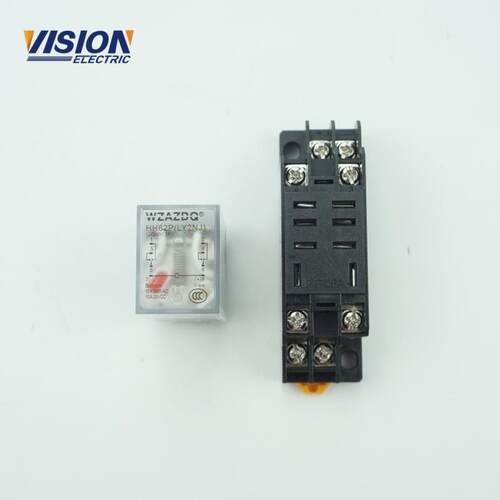 小型中间继电器PTF08A 8针 220V带底座