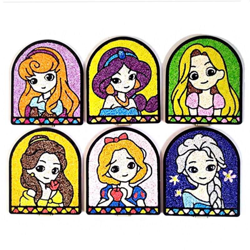儿童DIY手工小魔仙雪花泥画珍珠泥木板粘土画 巴拉啦公主亲子玩具