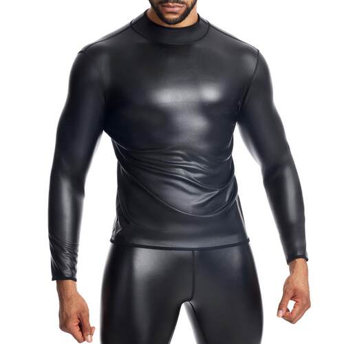 Leather jacket men's youth leather jacket long sleeved