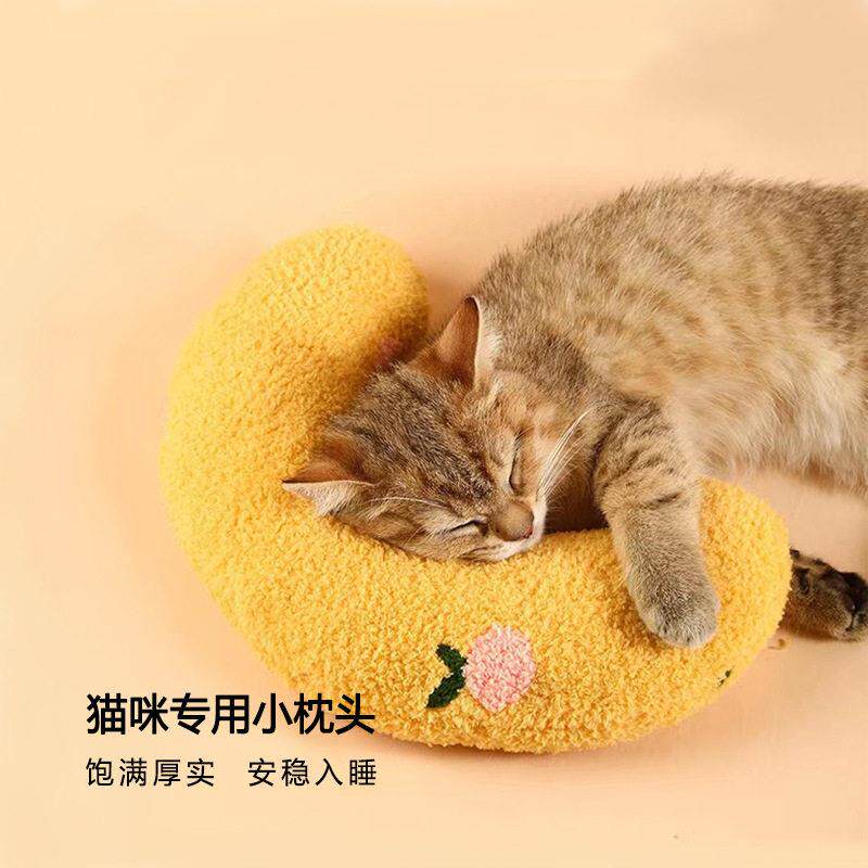 猫咪专用枕头睡觉靠垫狗狗宠物用头枕充棉宠物玩具