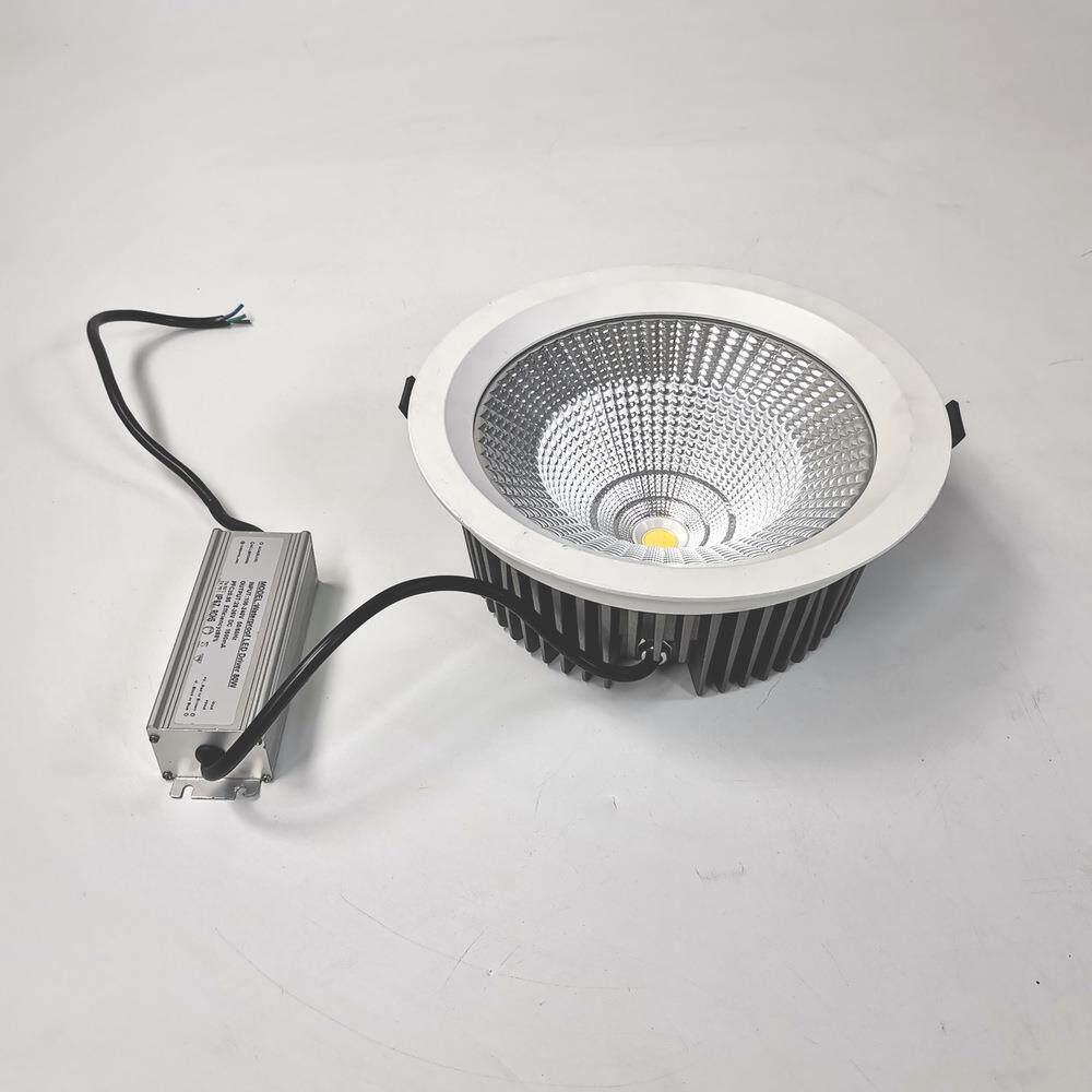 30W50W方形筒灯圆形LED大功率防水筒灯IP66嵌入式筒灯COB防水筒灯