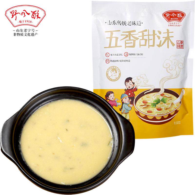 .济南特产野风酥五香甜沫340g正宗山东老字号非即食速食汤咸粥料