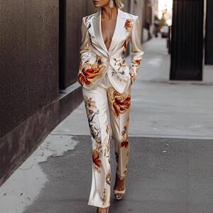 Marilyn's Exclusive Two-piece Set Women's Floral Print Set
