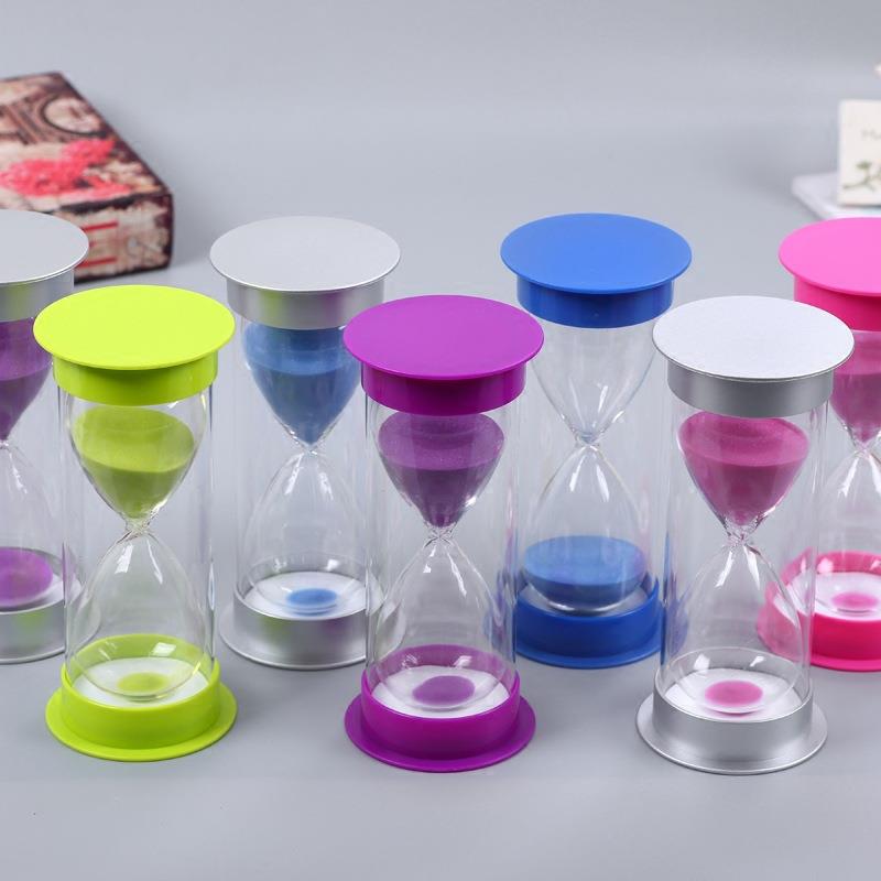 沙漏计时时器120儿童防摔钟间10/300/20/6分流沙瓶礼物创意桌面摆