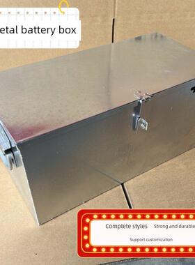 电动电池盒电瓶盒铁皮电动车48v60v72v20a32a盒子通用防雨电池箱
