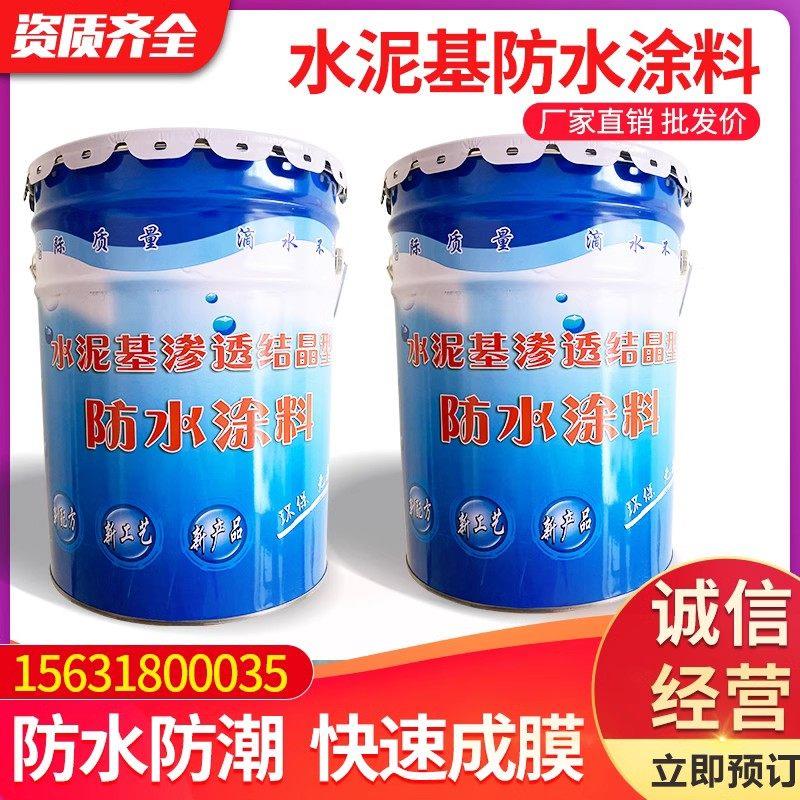 水泥基渗透结晶型防水涂料桥梁隧道水利混凝土基面水泥地面修补漏