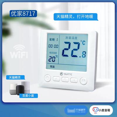 电地暖温控开关碳纤维电热画炕电热幕碳晶板墙暖WIFE调温度控制器