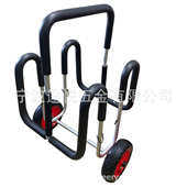 厂家供应铝制双冲浪板拖车 独木舟拖车架 海洋舟拖车