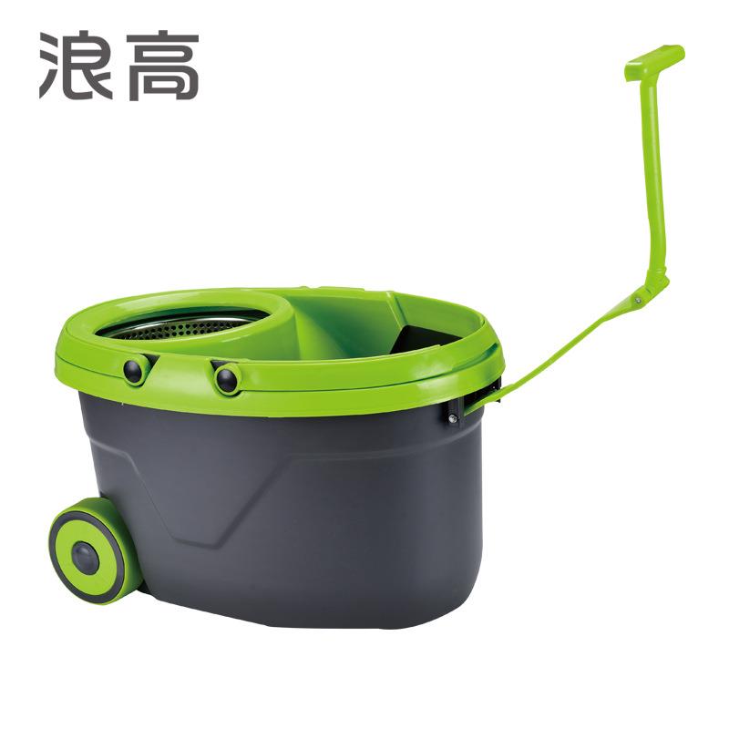 免手洗旋转拖把套装厨房卫生间可用不家锈529杆可移动旋用转拖把