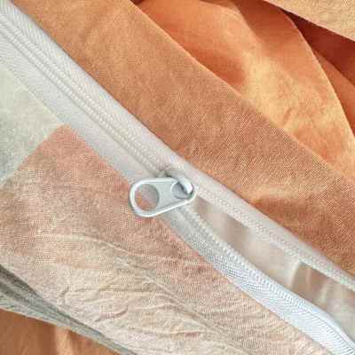 A类全棉水洗双棉被四件套亲肤床套学生宿人舍单人87175床三件套团