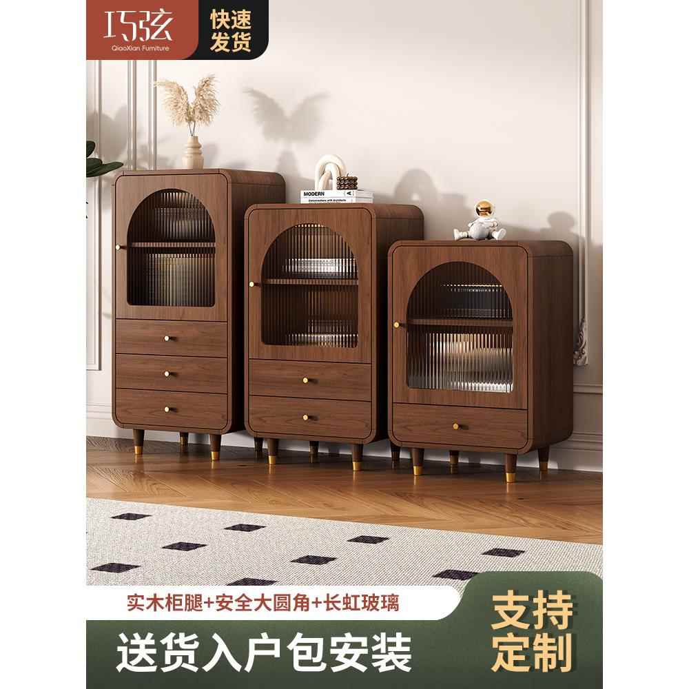 ?古餐边FGFXDG01矮五斗柜卧室客厅靠墙床复尾纳实电视柜旁收沙发