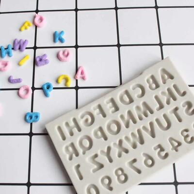 Number Letter Silicone Mold Kitchen DIY Cake Baking Decorati