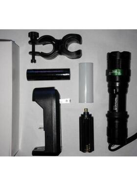 高档1射8650ledQ5战术强光手电筒 机无极变焦 远可械充水电防包邮