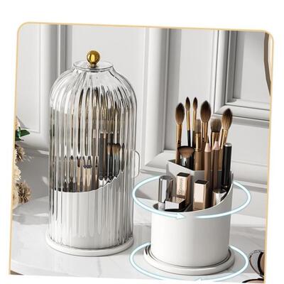360 Degree Rotating Cosmetic Storage Box Makeup Organizer