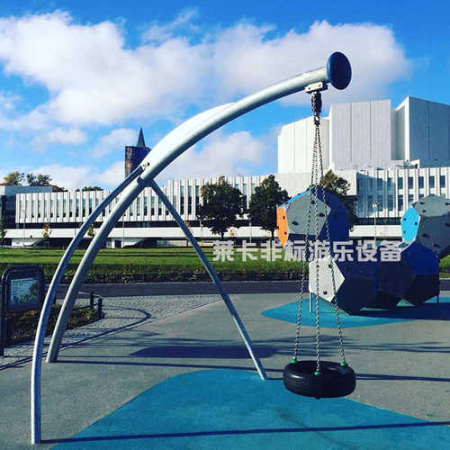 厂家直销户外儿童轮胎秋千公园双人树杈秋千组合定制大型游乐设备