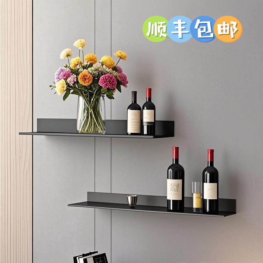 铝合金置物架现代简约工艺创意书架金属隔板简单壁挂式金属架装饰