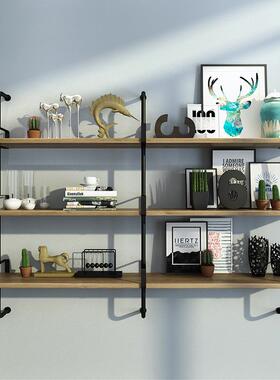 美墙上置物架实木壁挂DM-32309墙字一隔板式挂架墙置物架客厅墙面