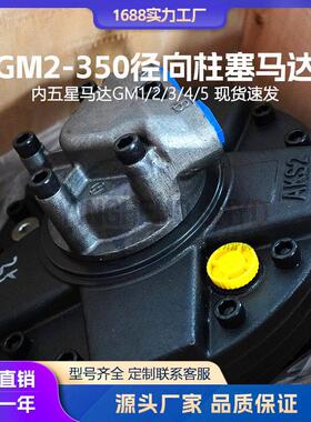 液压马达替SAI内五星马达GM2-350挖机破碎斗用注塑机油马达