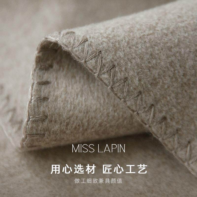 ⇖澜品纯色毛呢沙发毯子羊毛质感毛毯盖毯午睡毯床尾毯轻奢