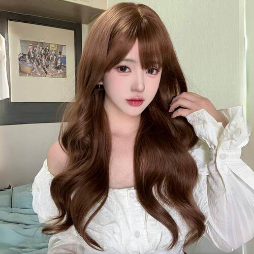 假发女长发长卷发lolita焦糖暖棕色大波浪JK自然蓬松全头套彷真人
