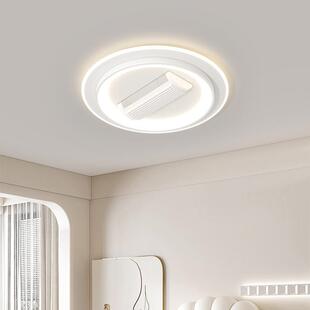 间卧室t取暖吸顶白色护眼风扇灯智能摇头家FKZ用大力静风音电房扇