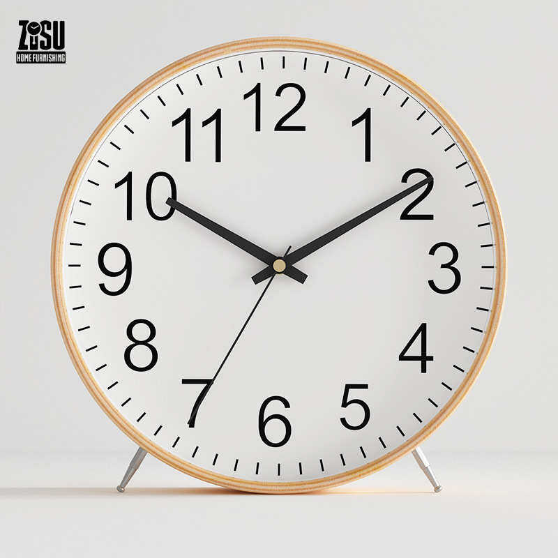 实木客厅钟台式简约座钟坐摆件时钟摆钟家用桌面台钟现代钟表摆放,家居饰品,台钟/闹钟,淘宝优惠券,粉丝福利购,淘宝优惠卷