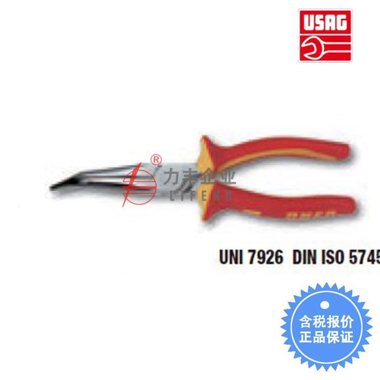 [含税]USAG乌沙克常弯曲尖钳斜口45度1000V081PN/160/200
