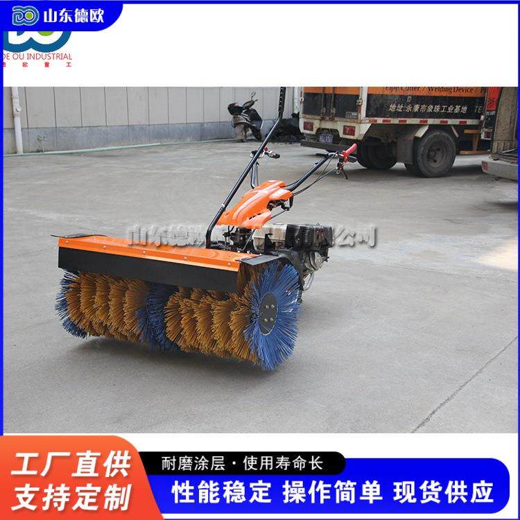 手推式马路清雪设备工地厂房双胎抛雪机小型电动小区除雪车