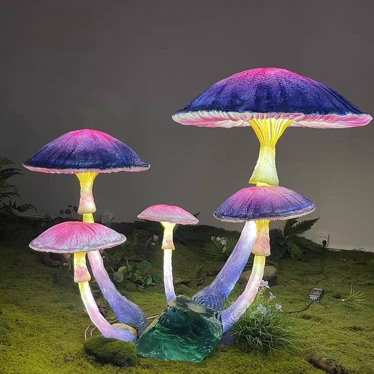 户外发光蘑菇灯花园别墅装饰景观灯庭院灯创意造型雕塑草坪灯防水
