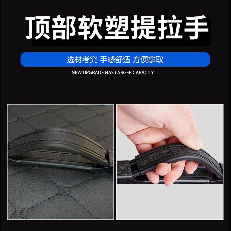 直销新款汽车用品收纳箱带提手折叠式储物盒防水可定制香片后备箱