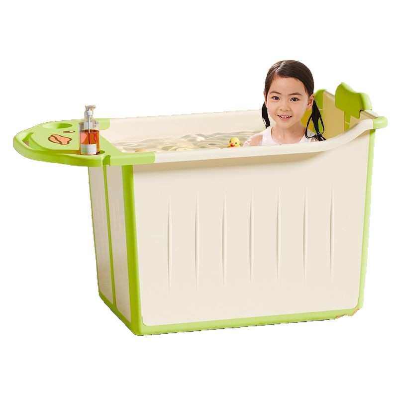 儿童泡澡桶宝宝洗澡桶家用大号折叠浴桶可坐6到12岁浴盆加厚超厚