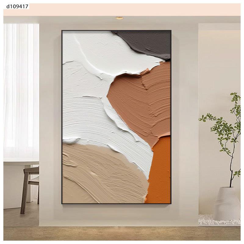 现代简约客厅装饰画沙发喷绘油画布入户玄关挂画铝合金框壁画画