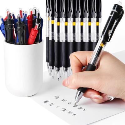 Click-action neutral pen with 0.5mm tip, ballpoint signature