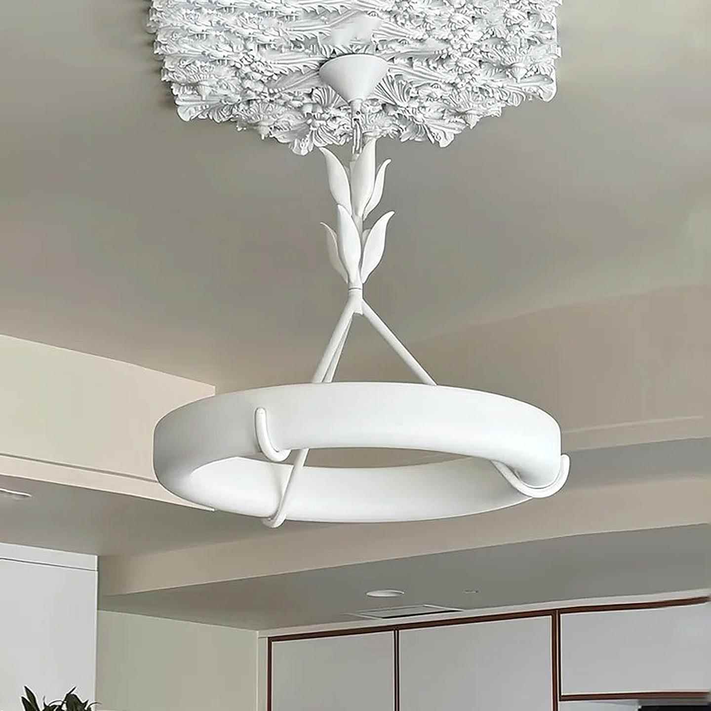 法式Athena Calderone石膏客厅吊灯设计师复古别墅卧室餐厅奶油灯