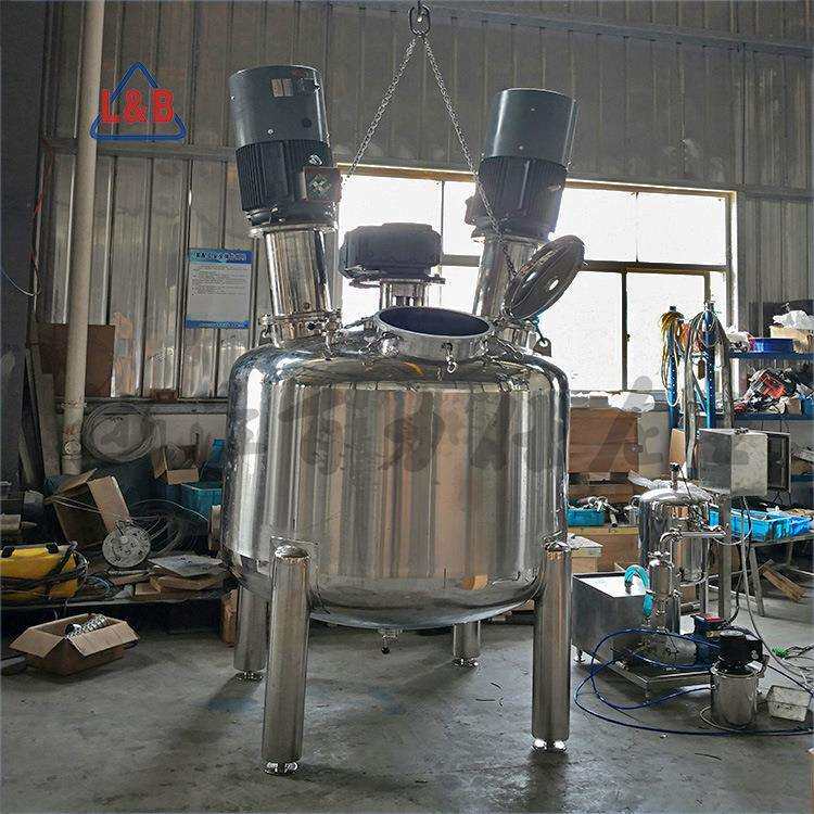 不锈钢高速搅拌剪切分散机 涂料胶水搅拌真空化胶罐 小型反应釜