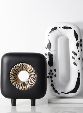 简ES-A6137约书现代环形创摆件雕塑装饰品样板房办公室电意视柜居