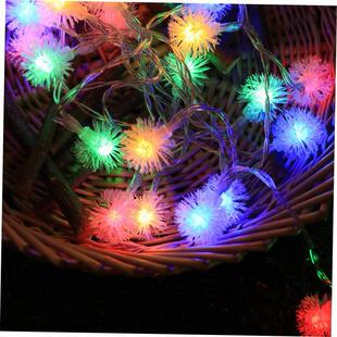 ball Christmas light led decoratio string Fuzzy