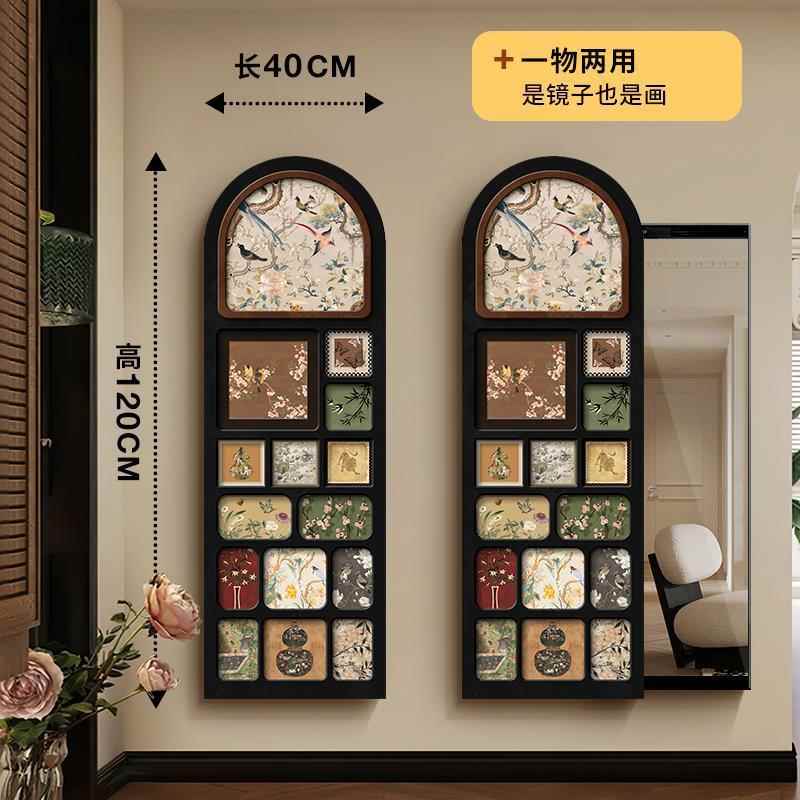 中古法式客全身KT-NXPSZ镜隐风形推拉穿厅衣镜隐衣帽间镜子藏式装