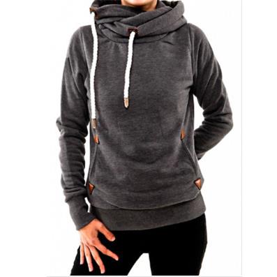 women's thickened long sleeve hooded fleece sweatshirt