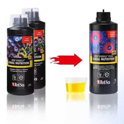 以色列RED SEA红海AB+液体珊瑚粮PLUSlps软体sps硬骨珊瑚能量剂