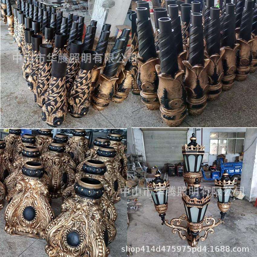 铸铸庭院铝灯欧式别墅小吉祥之狮铁区庭路灯景观灯户外灯院景观装