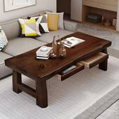 实木茶几实木大板台桌茶茶阳几两客厅家用餐桌用60c236m高茶几可