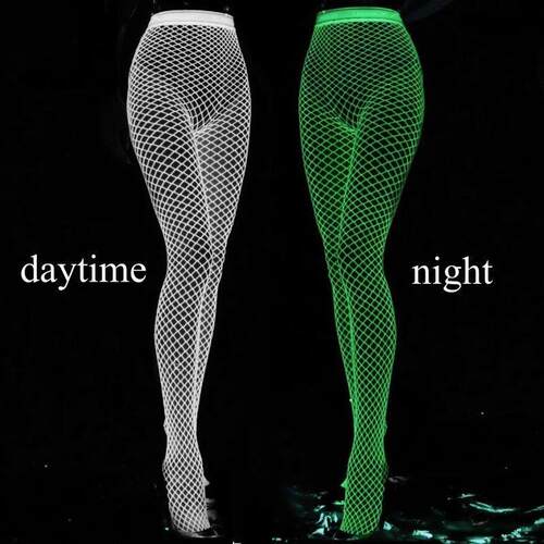Fantasias Sexy Erotic Glowing Hollow Out Mesh Fishnet