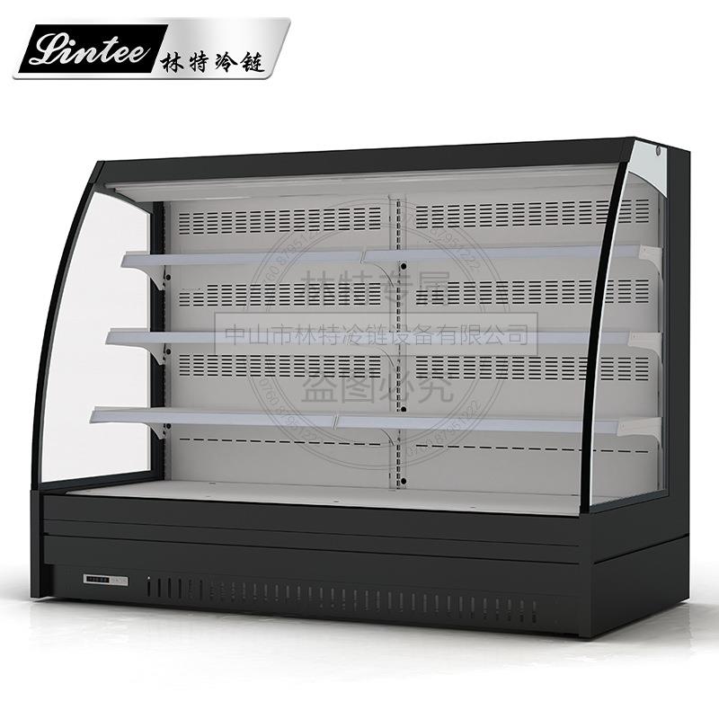 中山林特4新款半风幕柜可加移门分体机需安装超市冷藏展示柜